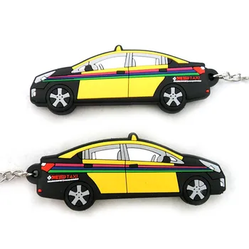 PVC Vlastné Gumené Keyring roztomilý keychain osobné auto taxislužby tvar CS-KR-030-špeciálne