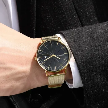Svetelný Hodinky pánske Quartz Hodiny 2019 Ultra Tenké Sledovať Top Značky Luxusné Ocele Oka 3Bar Muž náramkové hodinky Vojenské reloj hombre