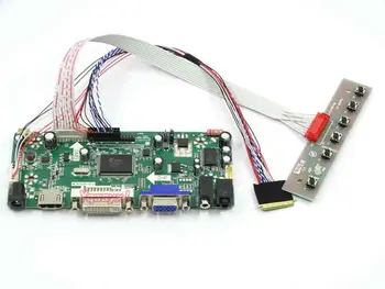 Yqwsyxl riadiacej Dosky Monitora Držiak pre HB140WX1-100 HDMI+DVI+VGA LCD LED displej Regulátora Rada Ovládač