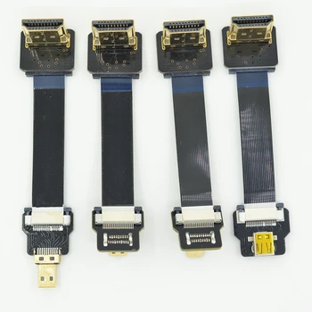 MicroHDMI HDMI FPV Kábel, Micro HDMI Flexibilné Ploché FPC Konektor Káble Pre GH4 GoPro BMPCC A5000 A6000 A7R A7S DJI ,A3-D