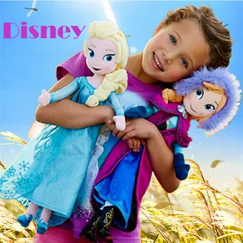 50 Disney Mrazené Anna Elsa Bábiky Snehová Kráľovná, Princezná Bábiky Hračky Plyšové Mrazené Oblečenie pre Deti, Hračky Narodeniny Vianočný Darček
