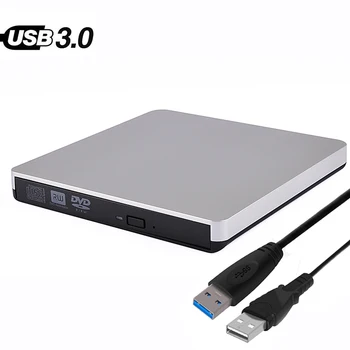 Externé Slim USB 3.0, DVD Napaľovačka diskov DVD-RW, VCD, CD-RW Napaľovačka Jednotka jednotka superdrive Prenosný pre Apple Mac MacBook Pro, iMAC Vzduchu