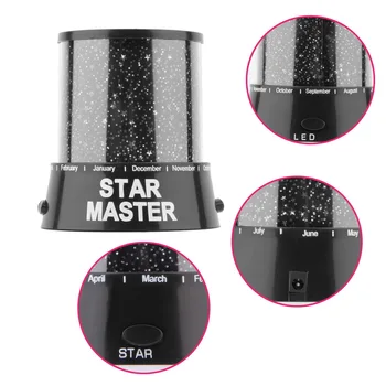 Romantický Farebný Vesmír Hviezda Master LED Projektor Lampy, Nočné Svetlo Darček na celom Svete Obchodu
