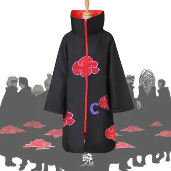 2021 Nové Módne Anime Naruto Hoshigaki-Kisame Cosplay Čierny Plášť Kostýmy Pre Dospelých Komické Oblečenie Hlavový Most Deti Župan Kostým
