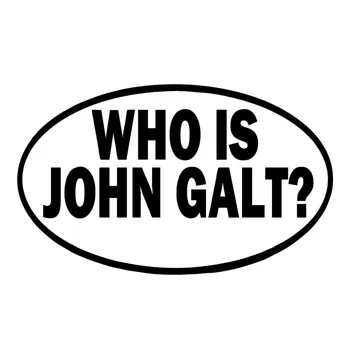 Kto Je John Galt Vinylových Odtlačkový Nálepky Auto Styling Auto Okno Stenu Nárazníka Cool Grafiky Zdobia Jdm