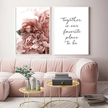 Kvet, Zelené Rastliny, Plátno, Tlač Plagátu Citácie Minimalistický Nástenné Maľby Pre Spálne Live Obrazy Obrázky Pre Obývacia Izba