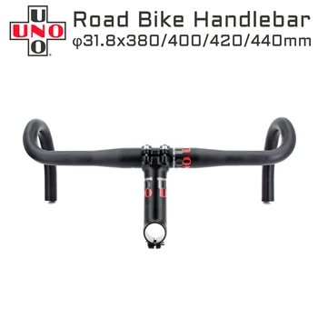UNO Cestnej Bike Riadítka 31.8 380/400/420/440mm Ultralight Požičovňa Rukoväť Bike Príslušenstvo Drop Bar Závodných Bicyklov Ohnuté Riadidlá