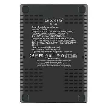 Lii-600 Nabíjačka Pre Li-ion 3,7 V a NiMH 1.2 V batérie Vhodné pre 18650 26650 21700 26700 AA AAA adaptér