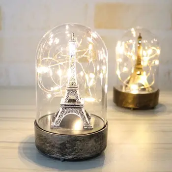 1PC Romantický Paríž Veža Svetlo Ornament Valentína Priateľku, Darček k Narodeninám Tvorivé Noc Lampa Dekorácie Dropshipping