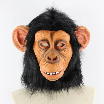 Halloween Rekvizity Latex Legrační Opice Masky, Masky Mascaras Halloween Zvierat Cosplay Masker Veľkonočné Halloween Party Dekorácie 2019