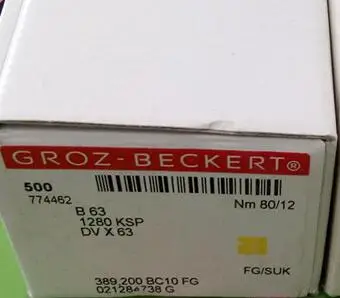 Originálne Groz Beckert šijacie ihly B63 DV X 63 1280 KSP DVX63 pre šijací stroj náhradných dielov