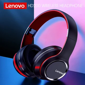 Lenovo HD200 Bluetooth Slúchadlá Over-ear Skladacia Počítač Bezdrôtové Slúchadlá tlmenia Hluku HIFI Stereo Gaming Headset