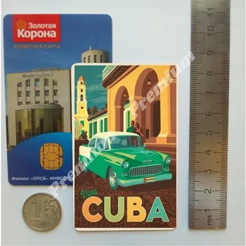 Kuba obchod so magnet vintage turistické plagát
