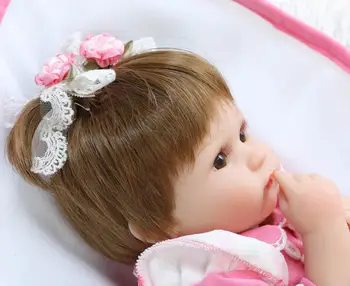 NPK Bebes Reborn Bábiky de Silikónové Dievča Tela 40 cm roztomilá Bábika Hračky Pre Dievčatá boneca Bebe Baby Doll Najlepšie Darčeky, hračky