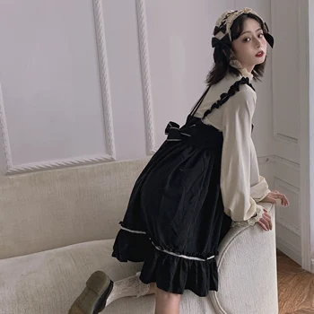 Japonský Čipky Svietidla Sleevefairy šaty tea party lolita šaty sladké lolita bábika gotické šaty renesancie šaty šaty viktoriánskej
