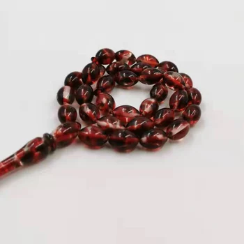 Špeciálne Červené Živice Tasbih človeka náramok 33 prayerbeads islamskej darček pre Eid Kazaz masbaha arabčina dizajn Misbaha Masbaha Ruženec