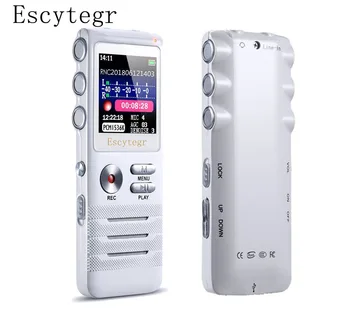 Escytegr DN006 Dvojitý Mikrofón, Redukcia Šumu Nahrávanie 16GB Audio Hlasový Záznamník Pero Prehrávač Hudby Diktafón