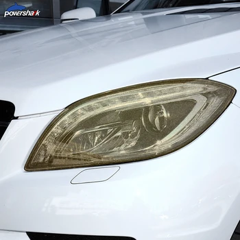 Auto Svetlometu Odtieň Black Ochranný Film Transparentné TPU Nálepky Na Mercedes Benz ML Triedy W166 2012 2013 Príslušenstvo