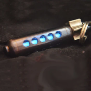 Výchova k DEMOKRATICKÉMU občianstvu Vonkajšie Vrecko nástroj Originálne Handmade Titán Trícia Trubky Plynu Keychain Tvorivé Prívesok Kazety Modelovanie Zariadenia
