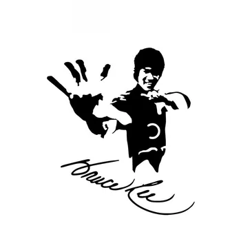 Bruce Lee Športové Legenda Nádherné Nálepky na Auto, Okná Samolepky Osobné Nepremokavé Pvc Nálepky Čierna/biela, 15 cm*13 cm