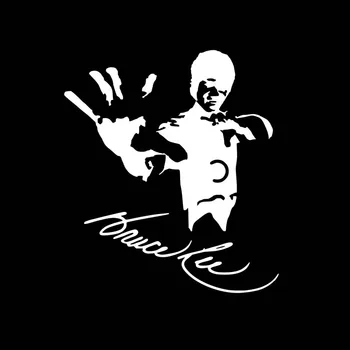 Bruce Lee Športové Legenda Nádherné Nálepky na Auto, Okná Samolepky Osobné Nepremokavé Pvc Nálepky Čierna/biela, 15 cm*13 cm