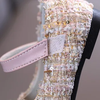 Deti, Dievčatá Pearl Crystal Princess Topánky 2021 Nové Svadobné Šaty protišmyková PU Kožené Ploché Tanečné Topánky pre Deti