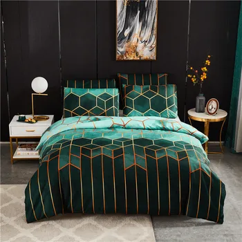 NINECENT Luxusné Cumlík Nastaviť bytový Textil Pohodlné Lôžka Nastaviť Farbou Jednoduchosť Perinu obliečka na Vankúš 3ks