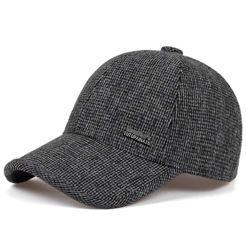 Kvalitnú módu na jeseň a zimu zahustiť šiltovku vonkajšie bavlna vetru teplý klobúk chrániče sluchu čiapky staré klobúky