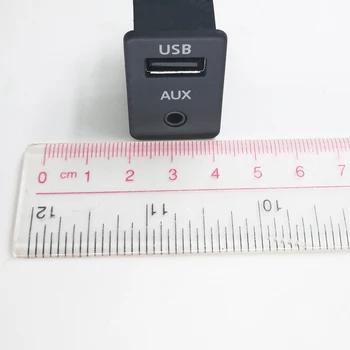 Biurlink 150 CM Auta Dual USB Adaptér, Automatické Predĺženie USB Nabíjanie, Audio Adaptér pre Toyota, Honda pre iPhone Smartphone Android
