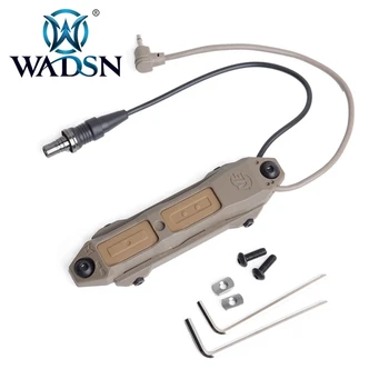 WADSN Taktické Diaľkové Dvojakú Funkciu Chvost Tlakový Spínač Tlačidlo Pre PEQ15 16 DBAL-A2 Laser Airsoft Armas M600CM600 Zbraň Svetlo