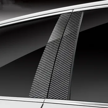 Carbon Fiber Auto Okno BC Piliere Flitrami Dekorácie Kryt Výbava 6Pcs Na Mercedes Benz GLA X156 roky 2013-2018/GLC X253 2016-2018