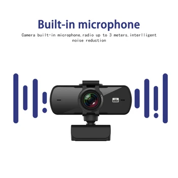 Wsdcam HD 1080P Webcam 2K Počítač PC Webkameru s Mikrofónom pre Live Broadcast Video Volanie Konferenčný Práce Camaras Web PC