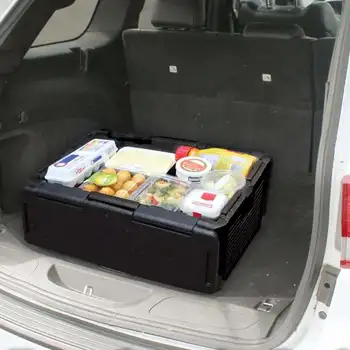 60L Auta, Chladničky Skladacie Izolované Interiéru Chladnička Nápoje Potraviny, ktoré sú Chladnejšie Teplejšie Box Prenosný Auto Outdoor Camping Úložný Box