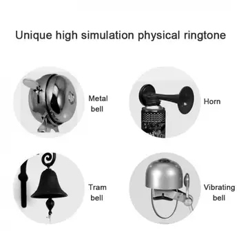 Black Požičovňa Mini Electric Horn Požičovňa Bell Vysokých Decibeloch USB Spoplatnené Horn Nepremokavé Jazdecké Vybavenie
