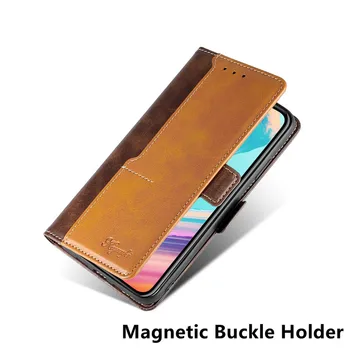 PU kožené magnetickou sponou telefón prípade sloty pre karty držiteľ puzdro pre Alcatel 3X 2019/Alcatel 3LX 2019/Alcatel 3 2019 kryt stojan
