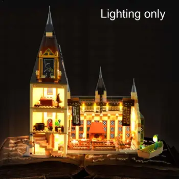 LED Svetla Kit Pre Lego 75954 Hala Stavebné kamene, Tehly, Kvádre, Hračky Hračky Modelu Deti Darčeky D1Z9
