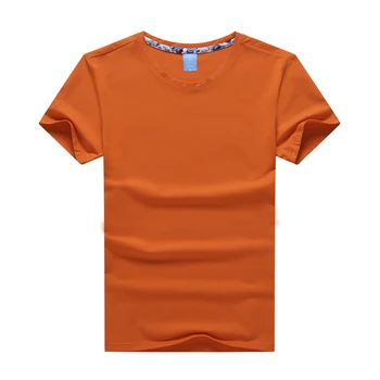 95% Bavlna 5% Spandex Anti-statické Anti-obaľovanie Kvalitné Tričko Lete Muž Čaj O-krku Muž T-shirt Pevné Mužov Krátky Rukáv T Shirt