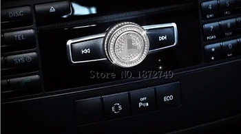 Auto gombík Hlasitosti dekorácie hlasitosť zvonenia prepínač nálepky vhodné Na Mercedes B TRIEDY E A180 B200 E300 GLA220 GLK260 CLA CLS