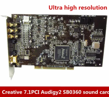 Kreatívne 7.1 PCI zvuková karta Audigy2 SB0360 Ultra vysokým rozlíšením Deluxe Edition