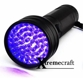 Xtremecraft 51 UV LED Scorpion Detektor Hunter Finder Ultra Violet Blacklight Baterka Pochodeň Svetla Lampy AA 395nm 5W
