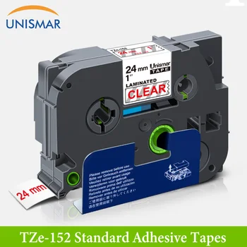 Unismar 24 mm TZ-153 Označovanie Pásky TZe-153 Modrá na Jasné TZ TZe 153 Pásky 24mm Laminované Pásky Pre Brat S dotyk Label Maker