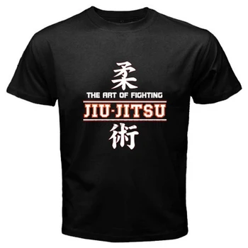 2020 Módne Krátky Rukáv, Nový Jiu Jitsu Ju Jitsu japonských Bojových Umení Muži Čierne Tričko Veľkosť S Až 3XL Topy Cool Tričko