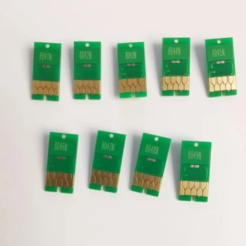 9 farba resettable čip pre epson surecolor P6000 P8000 atramentových zásobníkov môže byť resetted o žetóny resetter