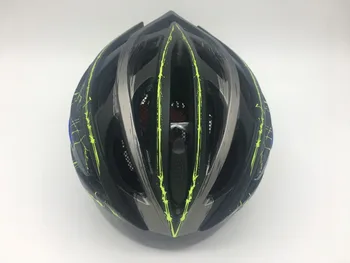 FASTERWAY modrá zelená prilba s skla pre MTB a cestné cyklistické 3 Objektív Ultralight Integrally tvarovaný EPS časti Bicyklov cyklistické prilby