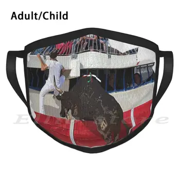 Južné Camargue Bull Francúzsko Dospelých, Deti Masky Šatku Maska Camargue Býk Astralia Zvierat Žijúcich Boj Bullfight Raseteur Závod