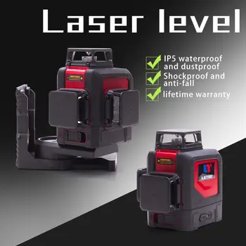 NOVÉ LETER 3D laserové úrovni 360 úrovni zelená lase linku červeného laseru
