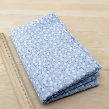 7pcs 50cmx50cm Modré Bavlnenej Tkaniny pre patchwork tkaniva šiť DIY Prešívanie tuku štvrťroku Textilné Tilda Bábika
